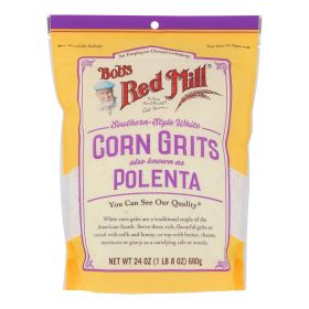 Bob's Red Mill - Grits White Corn - Case Of 4 - 24 Oz